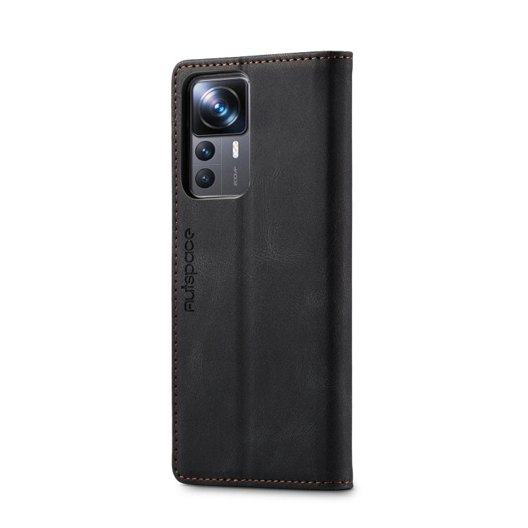 For Xiaomi 12Tï¼12T Pro AutSpace A01 Retro Skin-feel Crazy Horse Texture Leather Phone Case