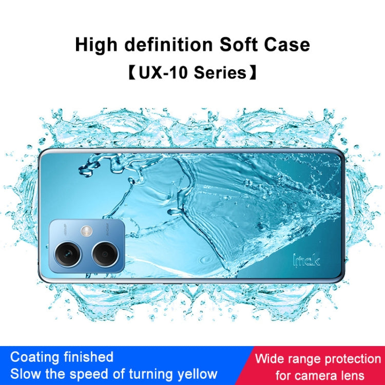 For Xiaomi Redmi Note 12 China IMAK UX-10 Series Transparent Shockproof TPU Phone Case(Transparent)