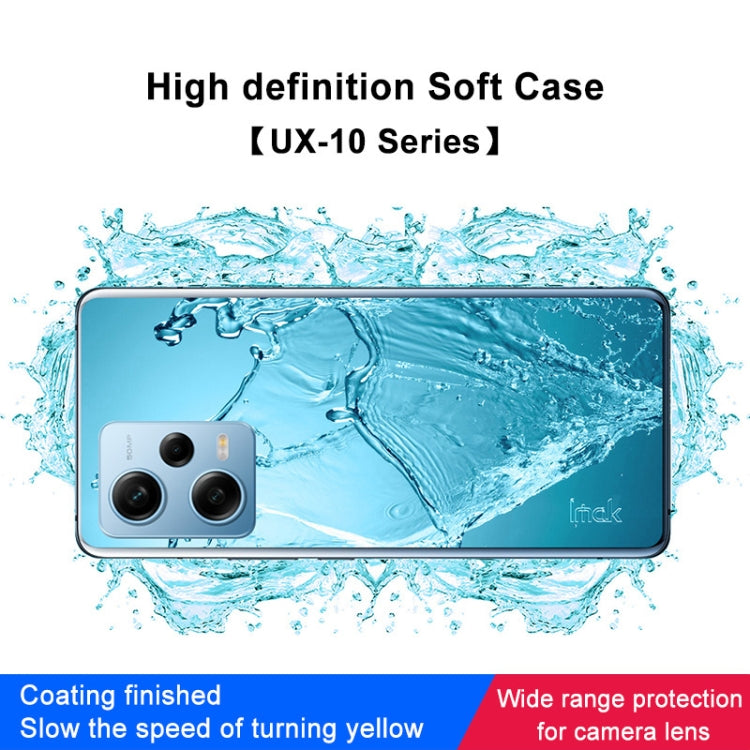 For Xiaomi Redmi Note 12 Pro 5G India IMAK UX-10 Series Transparent Shockproof TPU Phone Case(Transparent)