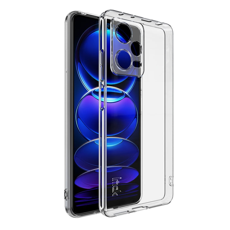 For Xiaomi Redmi Note 12 Pro+ 5G India IMAK UX-10 Series Transparent Shockproof TPU Phone Case(Transparent)