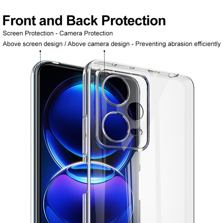 For Xiaomi Redmi Note 12 Pro+ 5G India imak Wing II Pro Series Wear-resisting Crystal Phone Protective Case(Transparent)