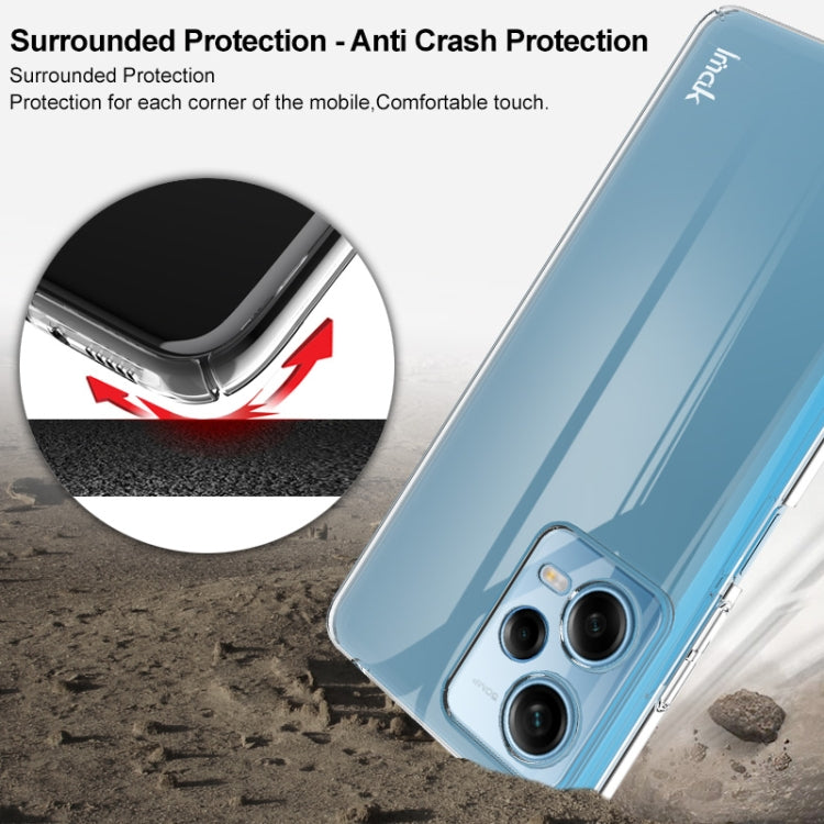 For Xiaomi Redmi Note 12 Pro+ 5G India imak Wing II Pro Series Wear-resisting Crystal Phone Protective Case(Transparent)