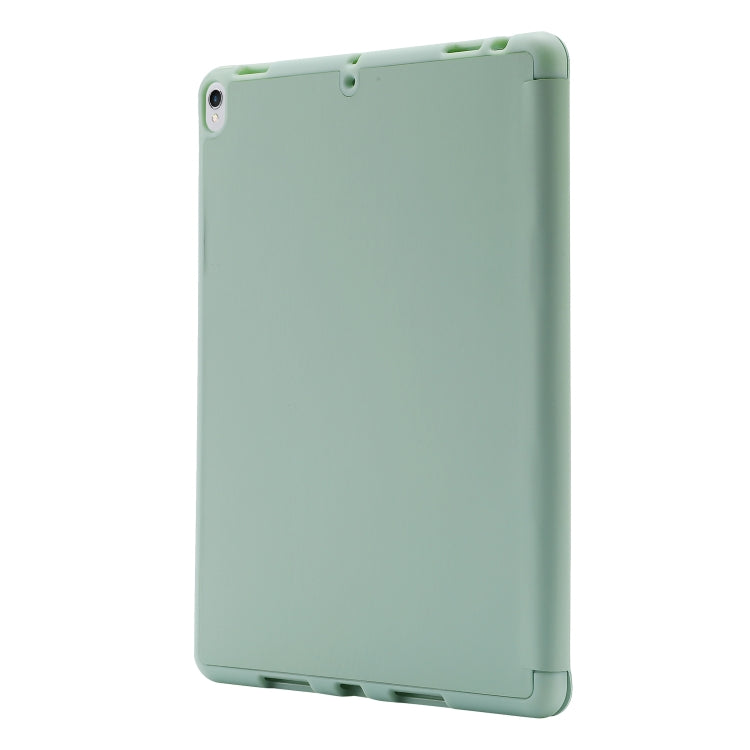 Skin Feel Pen Holder Tri-fold Tablet Leather Case For iPad 10.2 2019 / iPad 10.2 2020 / iPad Air 3 / iPad Pro 10.5