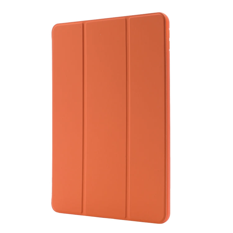 Skin Feel Pen Holder Tri-fold Tablet Leather Case For iPad 10.2 2019 / iPad 10.2 2020 / iPad Air 3 / iPad Pro 10.5