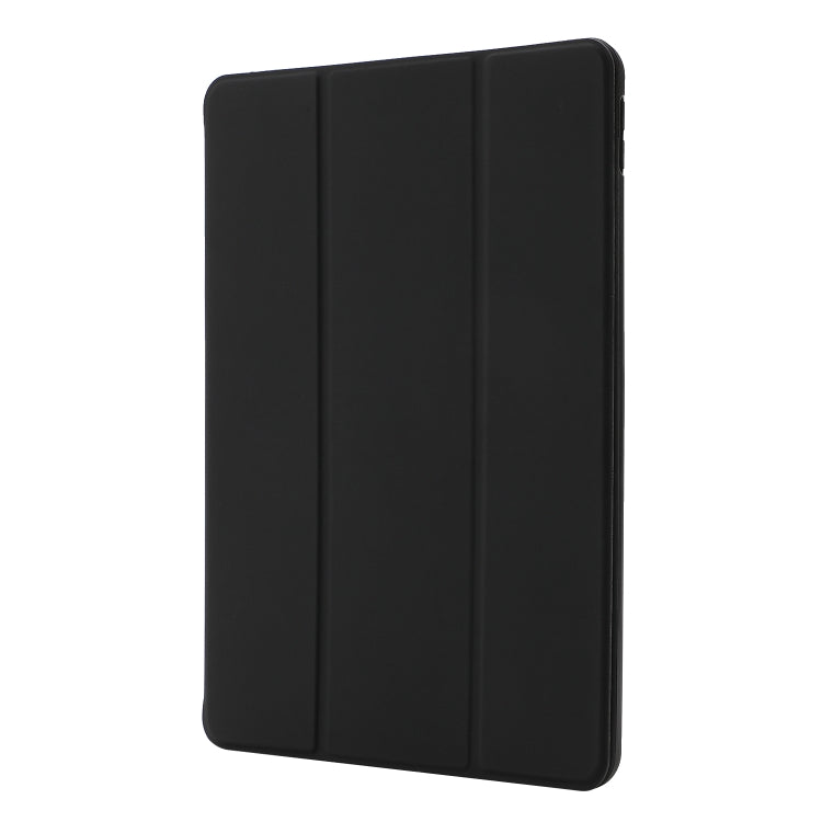 Skin Feel Pen Holder Tri-fold Tablet Leather Case For iPad 10.2 2019 / iPad 10.2 2020 / iPad Air 3 / iPad Pro 10.5