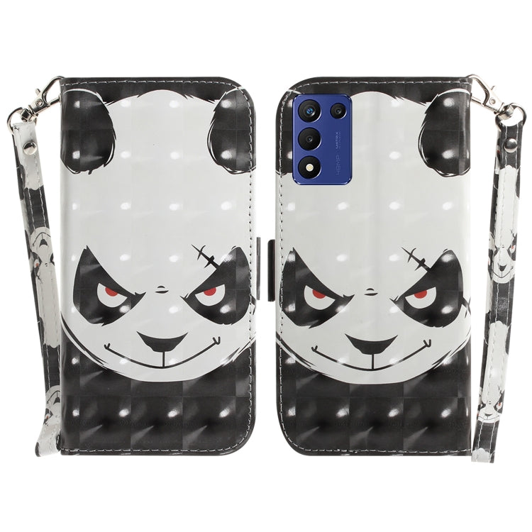 For Realme Q3S / Q3T / 9 SE / 9 5G Speed 3D Colored Horizontal Flip Leather Phone Case