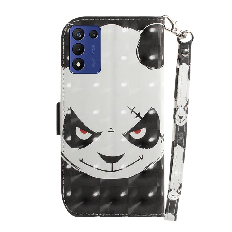 For Realme Q3S / Q3T / 9 SE / 9 5G Speed 3D Colored Horizontal Flip Leather Phone Case