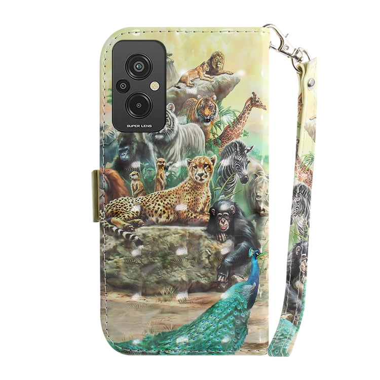 For Xiaomi Redmi 11 Prime 4G 3D Colored Horizontal Flip Leather Phone Case