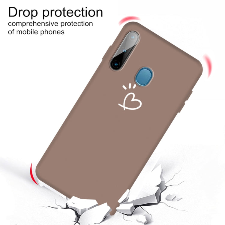 For Galaxy A11 / M11 Frosted Candy-Colored Ultra-thin TPU Phone