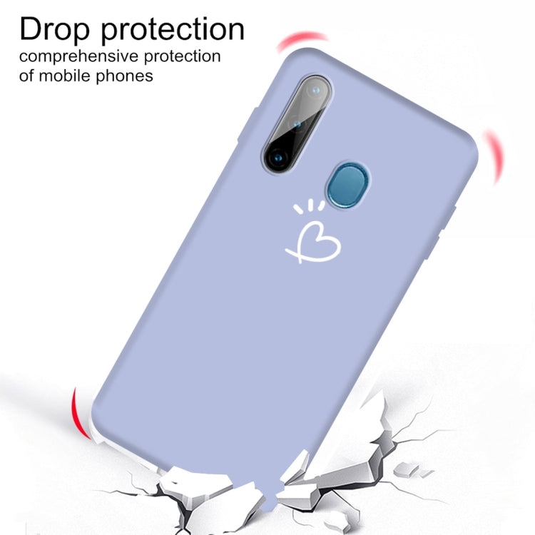 For Galaxy A11 / M11 Frosted Candy-Colored Ultra-thin TPU Phone