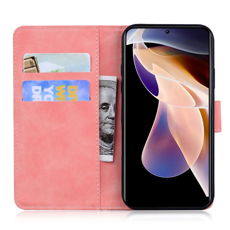 For Xiaomi Redmi 11 Prime 4G Skin Feel Pure Color Flip Leather Phone Case