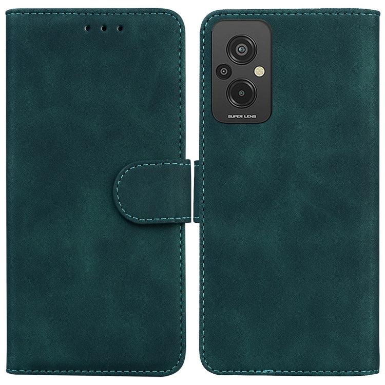 For Xiaomi Redmi 11 Prime 4G Skin Feel Pure Color Flip Leather Phone Case