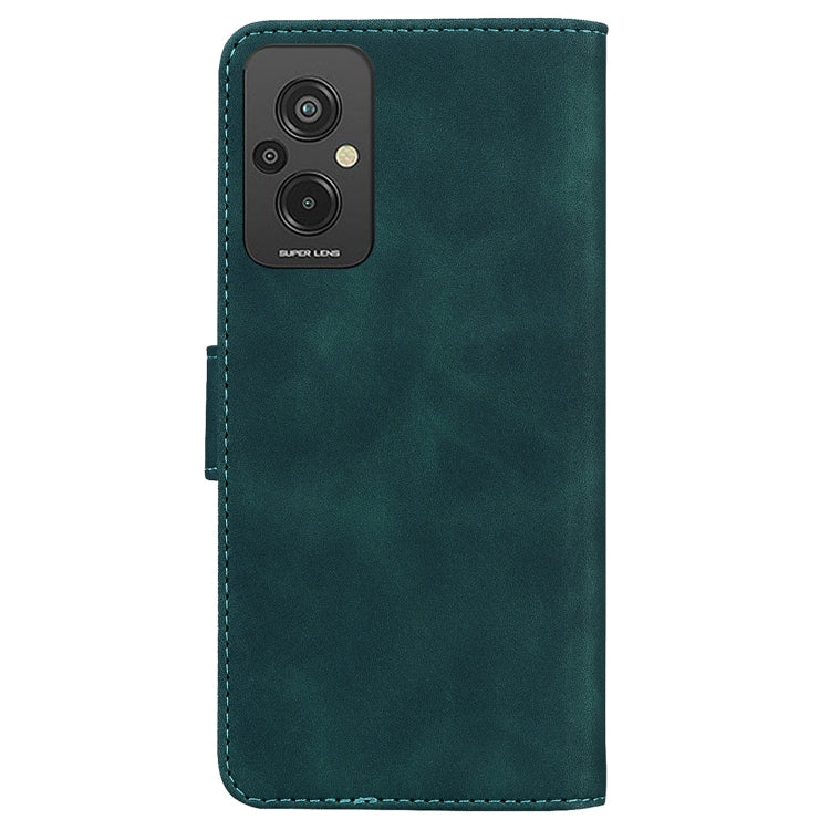 For Xiaomi Redmi 11 Prime 4G Skin Feel Pure Color Flip Leather Phone Case