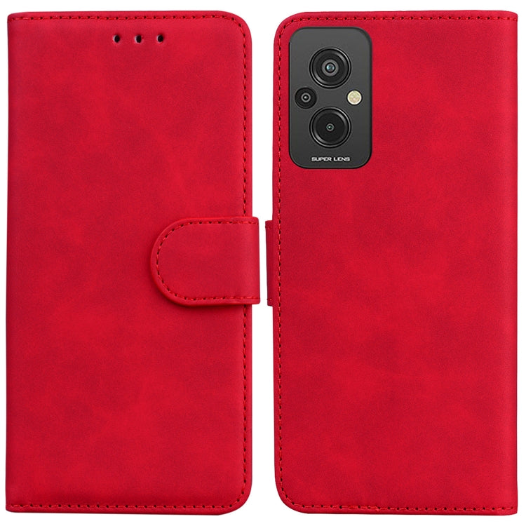 For Xiaomi Redmi 11 Prime 4G Skin Feel Pure Color Flip Leather Phone Case