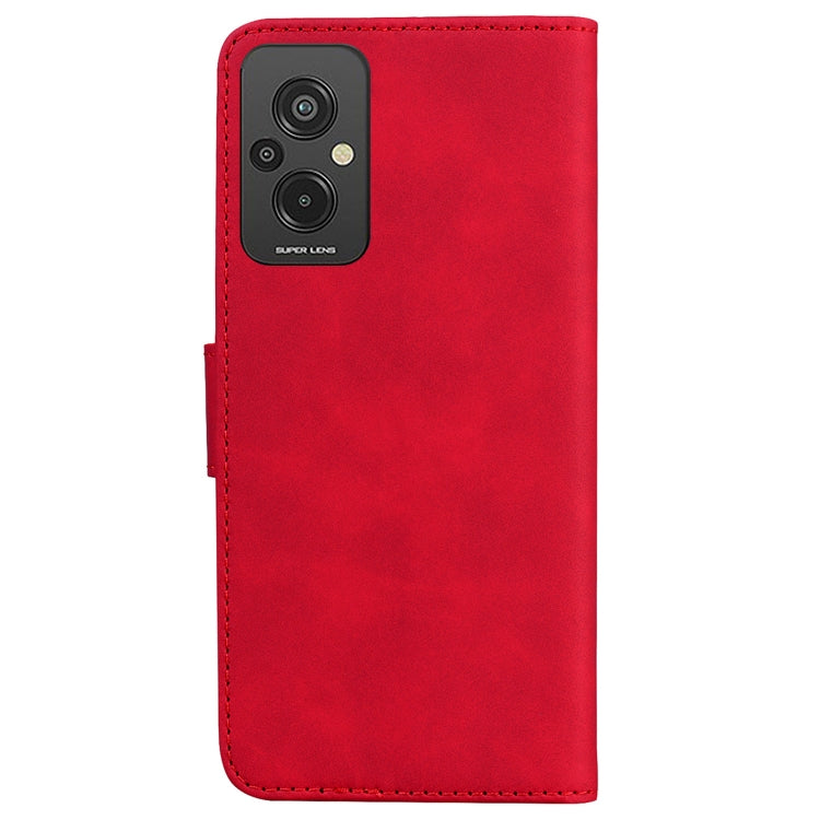 For Xiaomi Redmi 11 Prime 4G Skin Feel Pure Color Flip Leather Phone Case