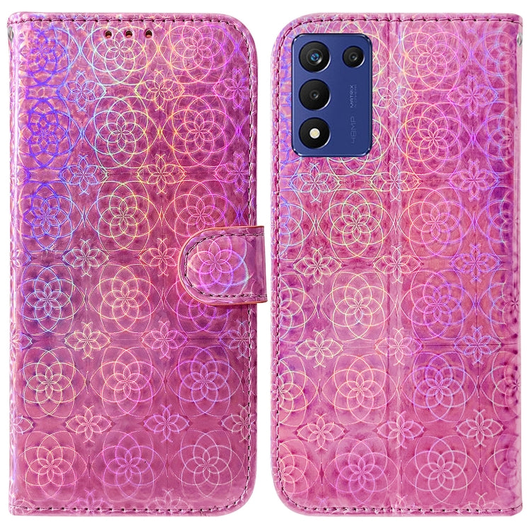 For Realme Q3S / Q3T / 9 SE / 9 5G Speed Colorful Magnetic Buckle Leather Phone Case