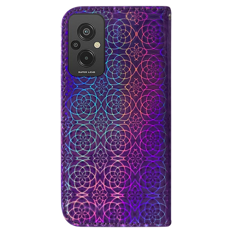 For Xiaomi Redmi 11 Prime 4G Colorful Magnetic Buckle Leather Phone Case