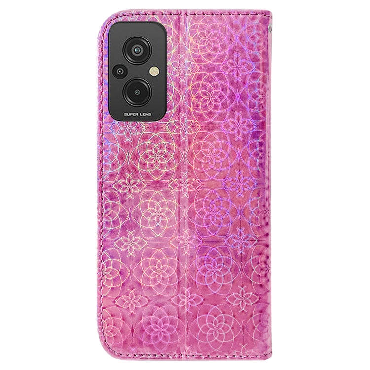 For Xiaomi Redmi 11 Prime 4G Colorful Magnetic Buckle Leather Phone Case