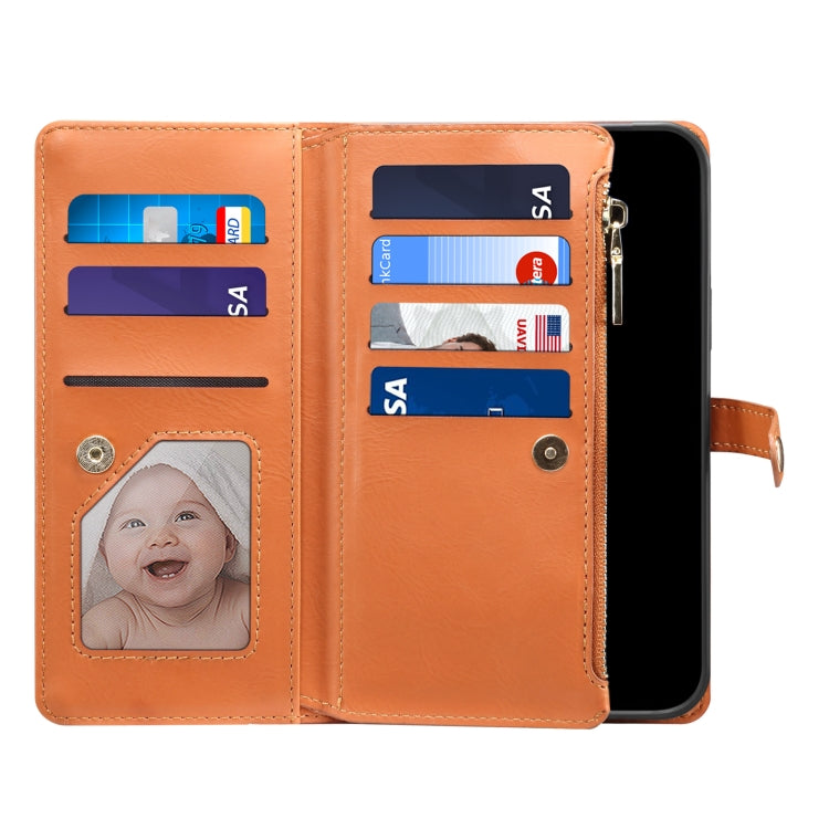 For Google Pixel 7 Pro 5G ESEBLE Star Series Lanyard Zipper Wallet RFID Leather Case