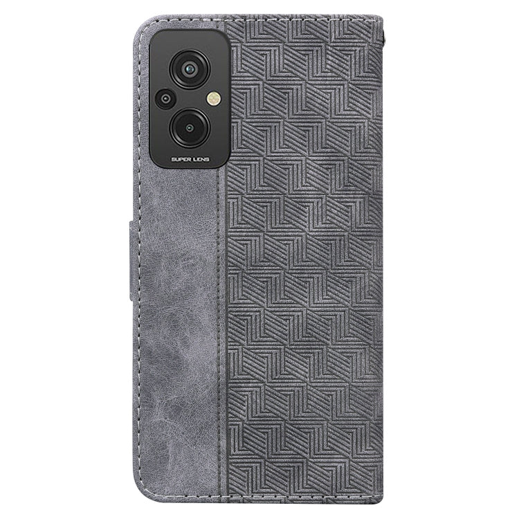 For Xiaomi Redmi 11 Prime 4G Geometric Embossed Leather Phone Case