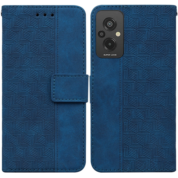 For Xiaomi Redmi 11 Prime 4G Geometric Embossed Leather Phone Case