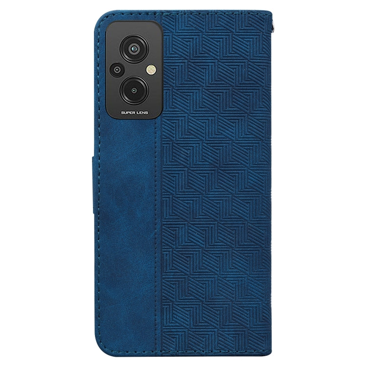 For Xiaomi Redmi 11 Prime 4G Geometric Embossed Leather Phone Case