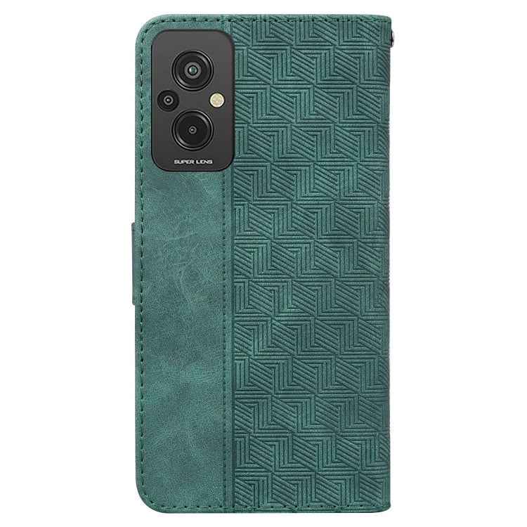 For Xiaomi Redmi 11 Prime 4G Geometric Embossed Leather Phone Case