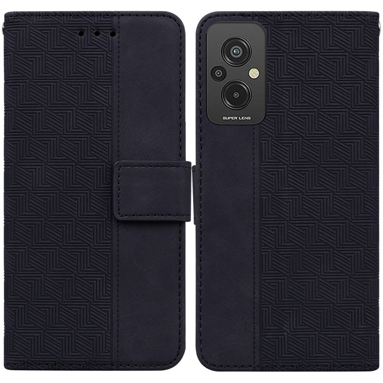 For Xiaomi Redmi 11 Prime 4G Geometric Embossed Leather Phone Case