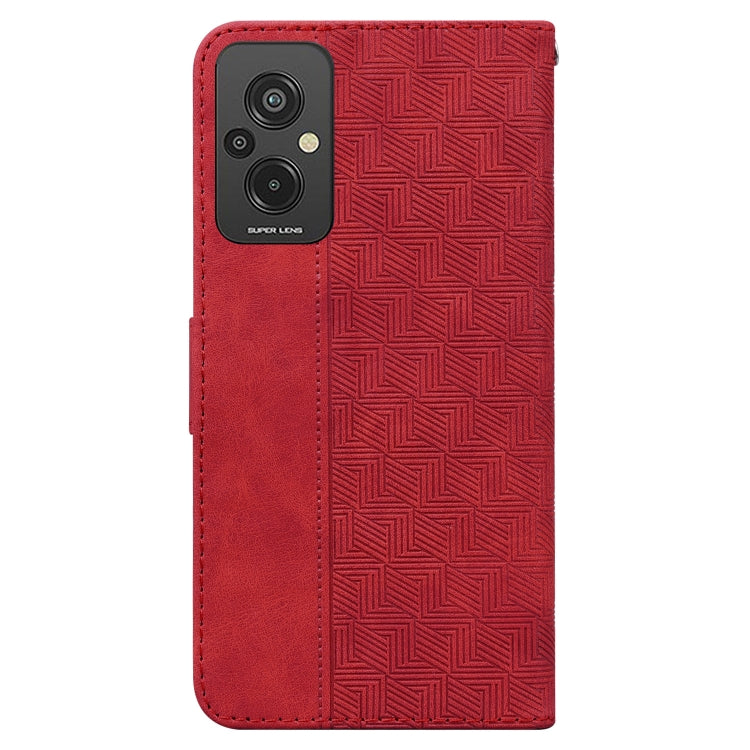 For Xiaomi Redmi 11 Prime 4G Geometric Embossed Leather Phone Case