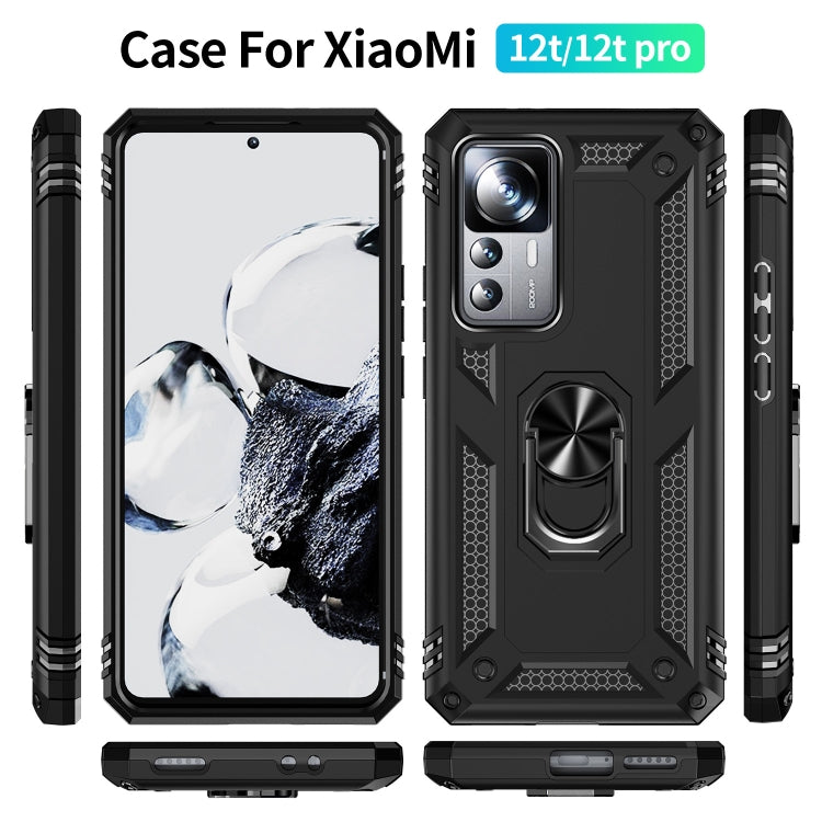 For Xiaomi 12T / 12T Pro Shockproof TPU + PC Phone Case with Holder