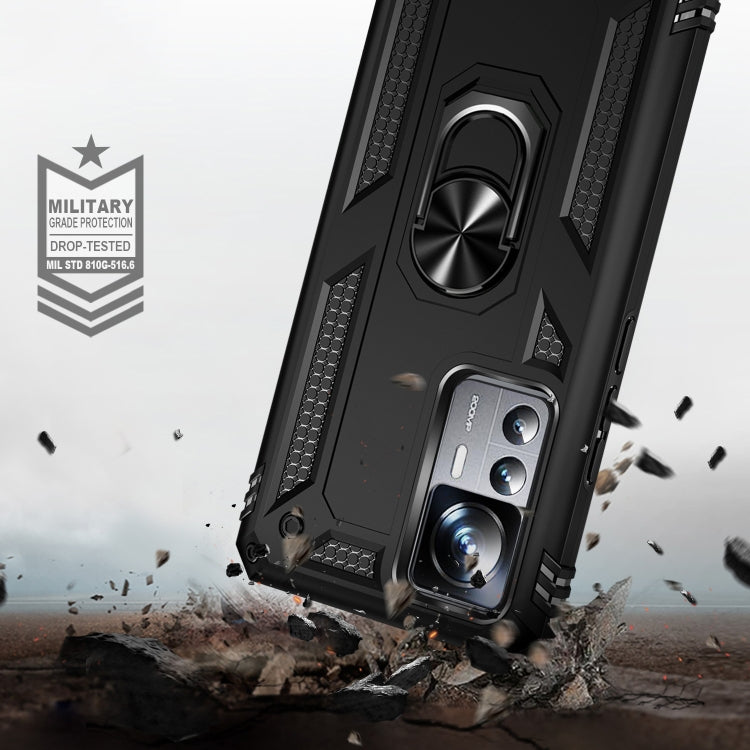 For Xiaomi 12T / 12T Pro Shockproof TPU + PC Phone Case with Holder