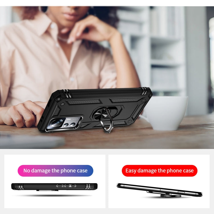 For Xiaomi 12T / 12T Pro Shockproof TPU + PC Phone Case with Holder