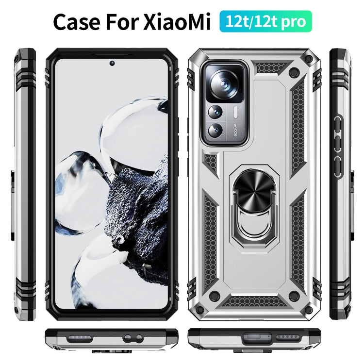For Xiaomi 12T / 12T Pro Shockproof TPU + PC Phone Case with Holder