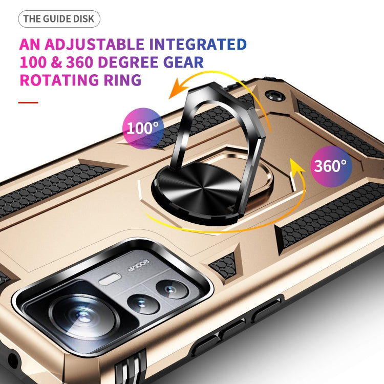 For Xiaomi 12T / 12T Pro Shockproof TPU + PC Phone Case with Holder