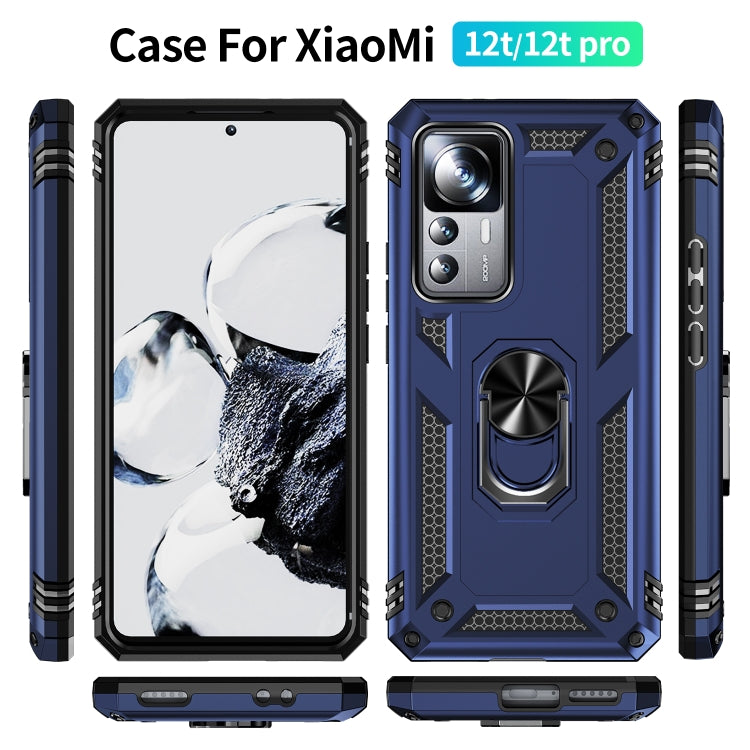 For Xiaomi 12T / 12T Pro Shockproof TPU + PC Phone Case with Holder