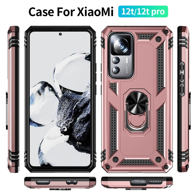 For Xiaomi 12T / 12T Pro Shockproof TPU + PC Phone Case with Holder