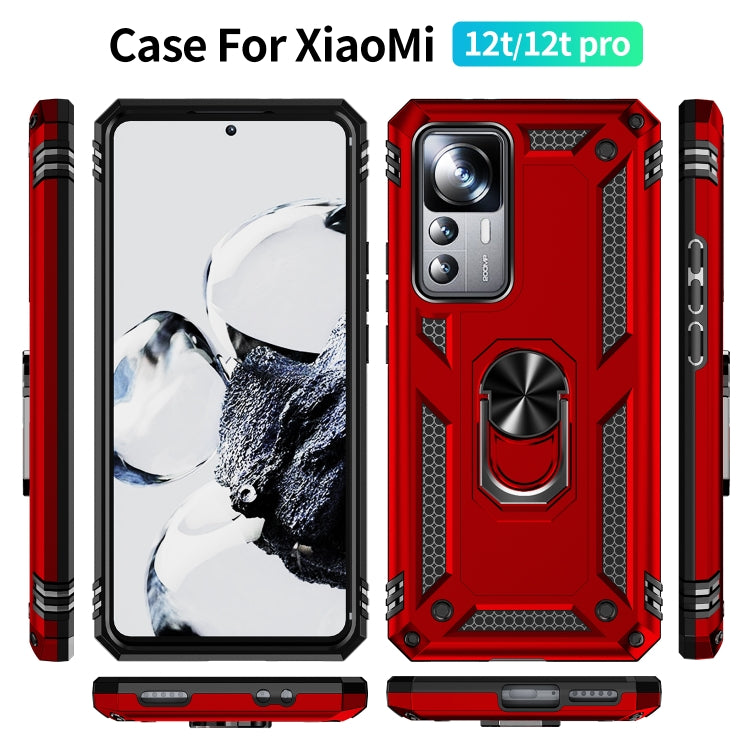 For Xiaomi 12T / 12T Pro Shockproof TPU + PC Phone Case with Holder