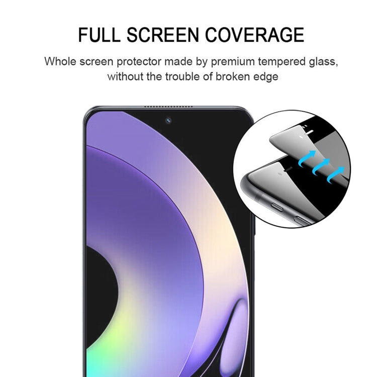 For Realme 10 Pro 25pcs Full Glue Full Screen Tempered Glass Film