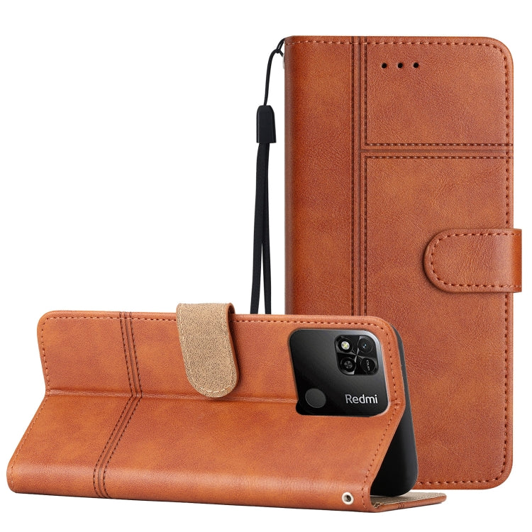 For Xiaomi Redmi 10A Business Style Cowhide Texture Leather Phone Case