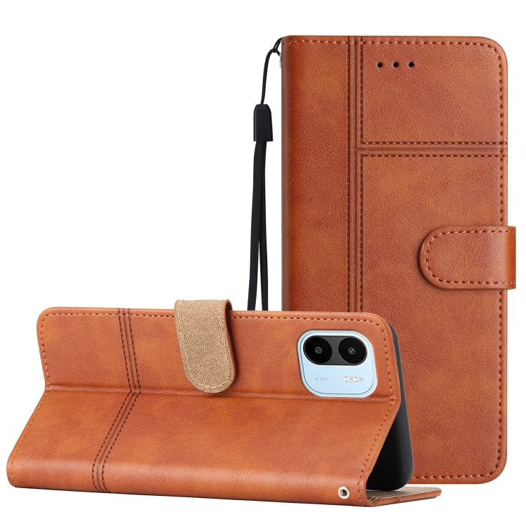 For Xiaomi Redmi A1 Business Style Cowhide Texture Leather Phone Case