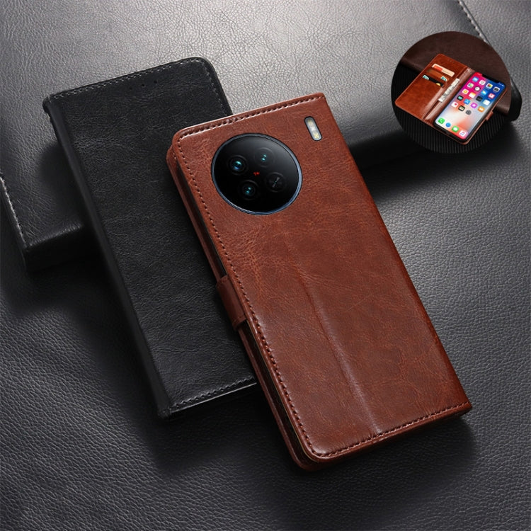 For vivo X90 idewei Crazy Horse Texture Leather Phone Case