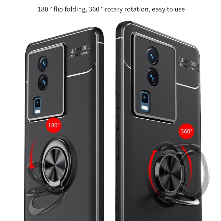 For vivo iQOO Neo7 Metal Ring Holder TPU Phone Case