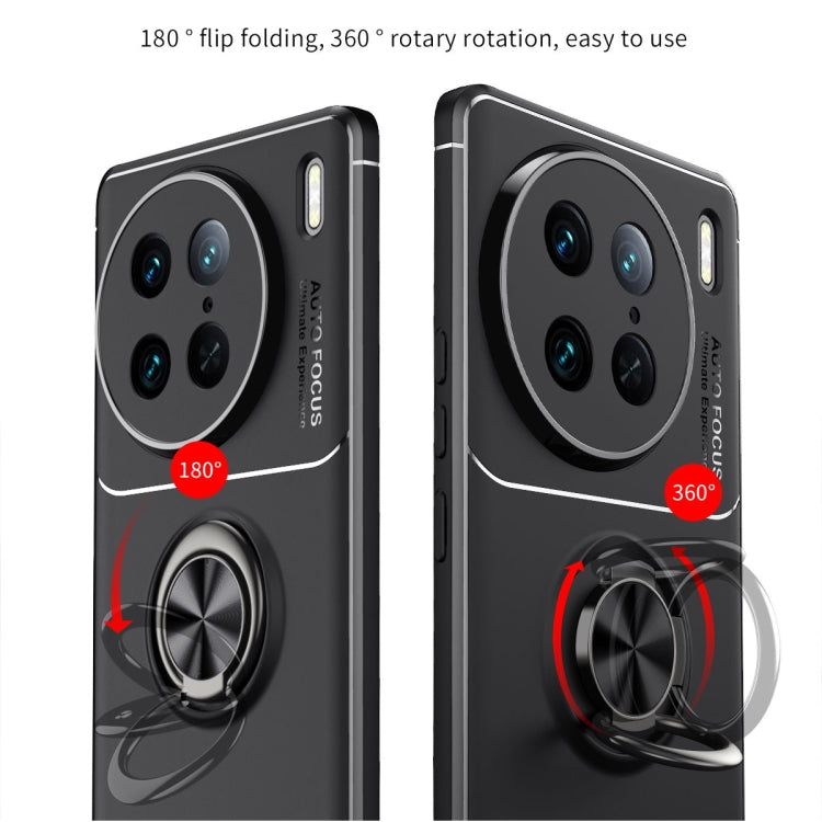 For vivo X90 Pro Metal Ring Holder TPU Phone Case