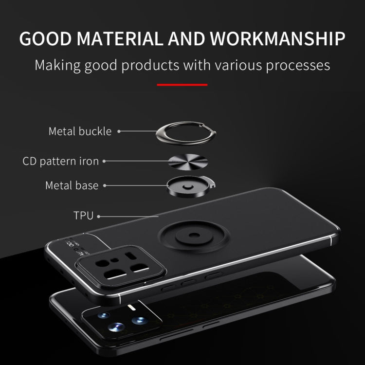 For Xiaomi 13 Metal Ring Holder TPU Phone Case