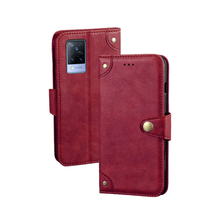 For vivo V21s idewei Retro Texture Leather Phone Case