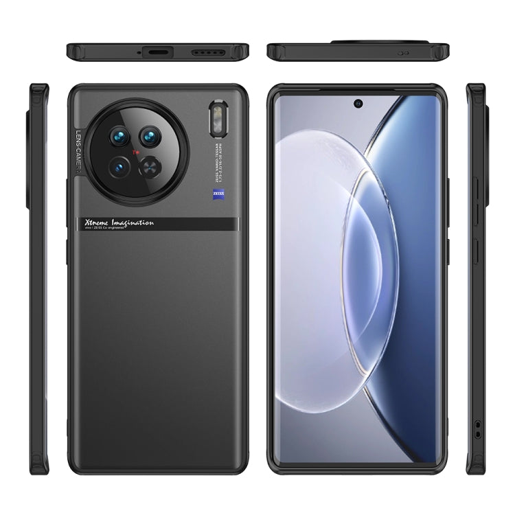 For vivo X90 Armor Clear TPU Hard PC Phone Case