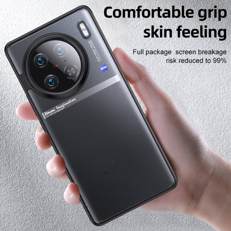 For vivo X90 Pro Armor Clear TPU Hard PC Phone Case