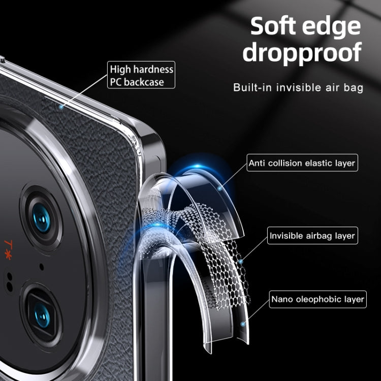 For vivo X90 Pro+ Armor Clear TPU Hard PC Phone Case