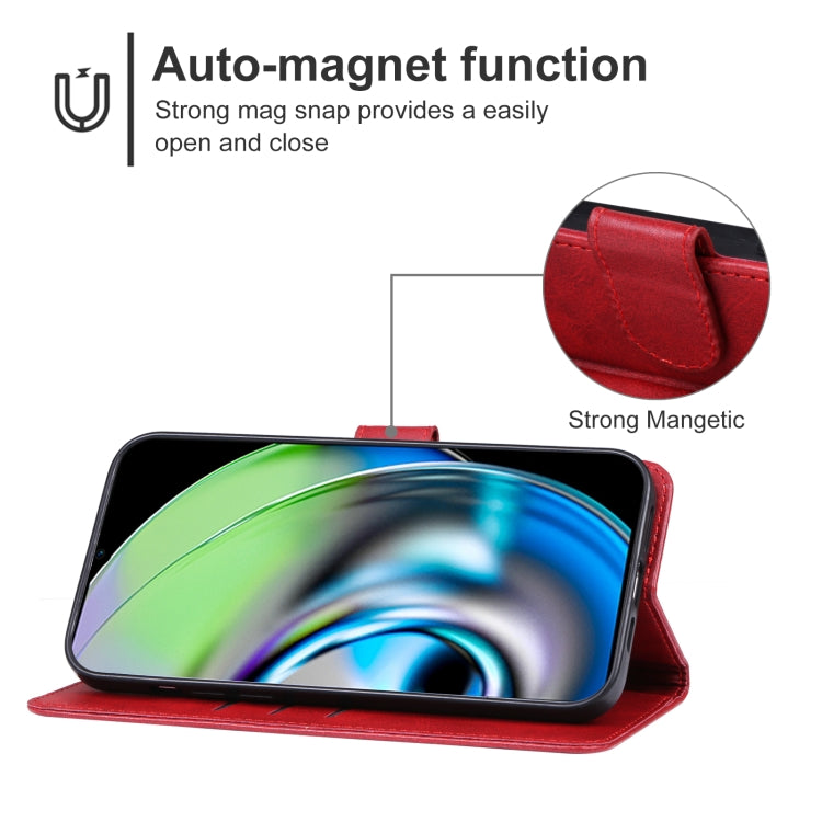 For Realme V23i Leather Phone Case