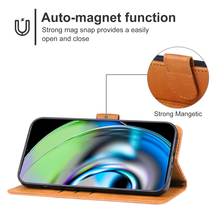 For Realme V23i Leather Phone Case